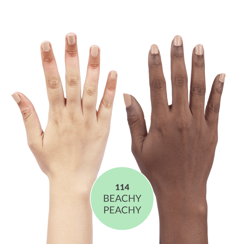 Happy, Healthy Nail Polish Beachy Peachy 114: 21 TOXIN FREE | WITH AHA & LOTUS EXTRACT | STRENGTHENS NAILS