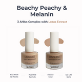 Happy, Healthy Nail Polish Combo Beachy Peachy 114 + Melanin 113: 21 TOXIN FREE | WITH AHA & LOTUS EXTRACT | STRENGTHENS & REPAIRS NAILS