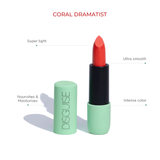 SATIN MATTE Lipstick Coral Dramatist 05 | Ultra LIGHT & COMFORTABLE | ENRICHED WITH PLANT OILS