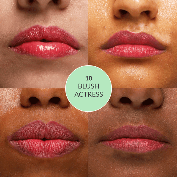 Satin Matte Lipstick Blush Actress 10 | Ultra LIGHT & COMFORTABLE | ENRICHED WITH PLANT OILS
