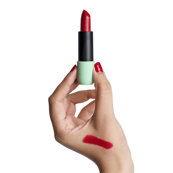 Satin Matte Lipstick Red Model 02